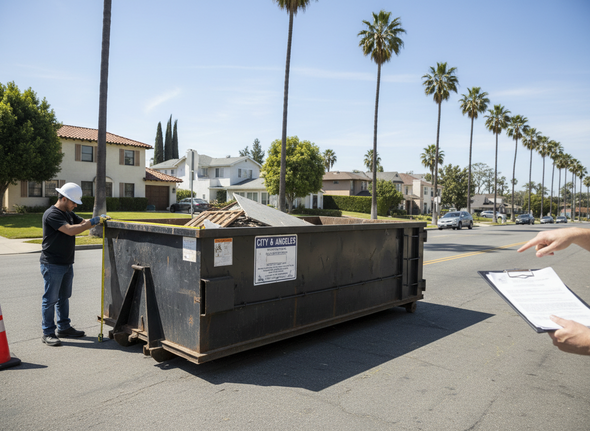 Los Angeles Street Permit Rules for Roll Off Dumpster Placement